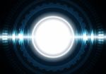 Technology Abstract Circle Wave Signal Oscillating Background Stock Photo