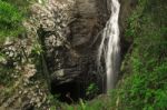 Natural Bridge Waterfall Stock Photo