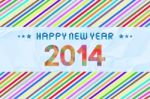 Happy New Year 2014 Card57 Stock Photo