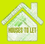 Houses To Let Represents For Rent And Home Stock Photo