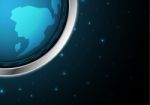 Technology Abstract World Globe Circle Background Stock Photo