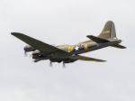 Memphis Belle Boeing B 17 Sally B Bomber Flying Over Biggin Hill Stock Photo