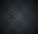 Floral Pattern Dark Style Stock Photo