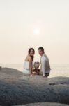 Pre Wedding Outdoor Romantic Stock Photo