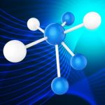 Atom Molecule Indicates Chemical Science And Scientist Stock Photo