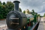 Partial View C Class Steam Engine At East Grinstead Stock Photo