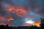 Sunset At Wanaka Stock Photo