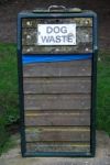 Dog Waste Bin Stock Photo