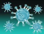 Molecule Virus Graduated Stock Photo