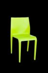 Green Plastic Chair Stock Photo