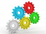 3d Gear Wheel Stock Photo