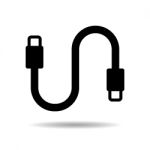 Usb Cable Icon  Illustration Eps10 On White Background Stock Photo