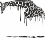 Giraffe Painting Stock Photo