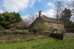 Picturesque Wyck Rissington Village In The Cotswolds Stock Photo