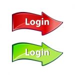 Login Arrow Stock Photo