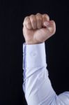 Fist Raised Stock Photo