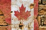 Grunge Flag Of Canada Stock Photo