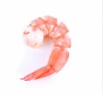 Shrimp Isolated On White Background Stock Photo