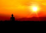 Buddha On Mountain Stock Photo