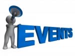 Events Character Means Concert Occasion Events Or Functions Stock Photo