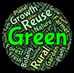 Green Eco Word Meaning Earth Day And Conservation Stock Photo