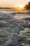 Kings Beach In The Sunshine Coast, Queensland Stock Photo