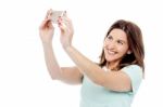 Let's Take A Selfie ! Stock Photo