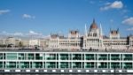 Hungarian Parliament Building In Budapest Stock Photo