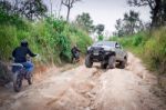 Pickup Four-wheel Drive Stock Photo