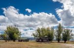 Jackson, Wyoming/usa - October 1 : View Of Mormon Row Near Jacks Stock Photo