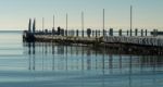 Winter Morning On A Sea Stock Photo