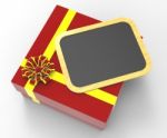 Gift Tag Indicates Blank Space And Copy-space Stock Photo