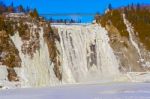 The Montmorency Falls In Quebec, Canada Stock Photo