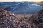 Valle De La Luna - Moon Valley, Atacama, Chile Stock Photo