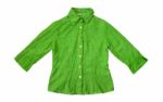 Green Linen Blazer Stock Photo