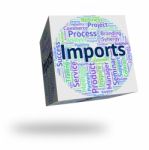 Imports Word Represents Buy Abroad And Cargo Stock Photo