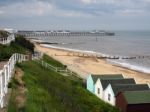 View Of The Coastline And Pier At Southwold Stock Photo