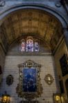 Interior View Of The Cathedral Of The Incarnation In Malaga Stock Photo