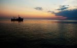 Beautiful Sunrise On Baltic Sea Stock Photo