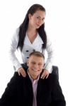 Young Business Couple Stock Photo