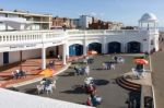 Cafe In The Grounds Of The De La Warr Pavilion In Bexhill-on-sea Stock Photo