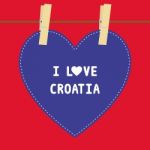 I Love Croatia5 Stock Photo