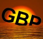 Gbp Sinking In Sea Stock Photo