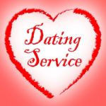 Dating Service Shows Web Site And Assist Stock Photo