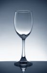 Empty Wine Glass Stock Photo