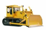 Heavy Crawler Bulldozer  Isolated Stock Photo