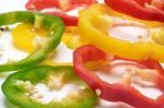 Slice Sweet Peppers Stock Photo