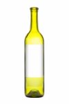 Wine Bottle Isolated On White Stock Photo