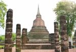 Wat Sa Si In Sukhothai Historical Park, Thailand Stock Photo