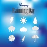 Happy Rainning Day Stock Photo